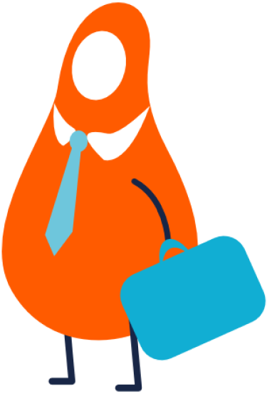 Avocado with suitcase