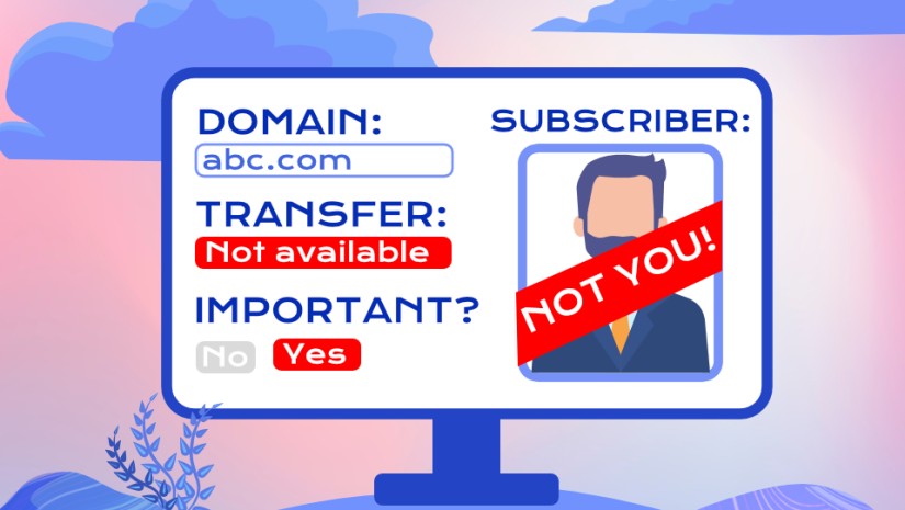 What to do when someone else is listed as the subscriber of your domain?